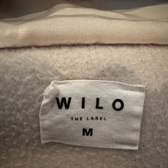 Wilo the Label Cream Fleece Pullover with Snap Collar and Cinching - Size M - Picture 4 of 6
